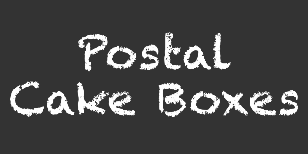Postal Cake Boxes